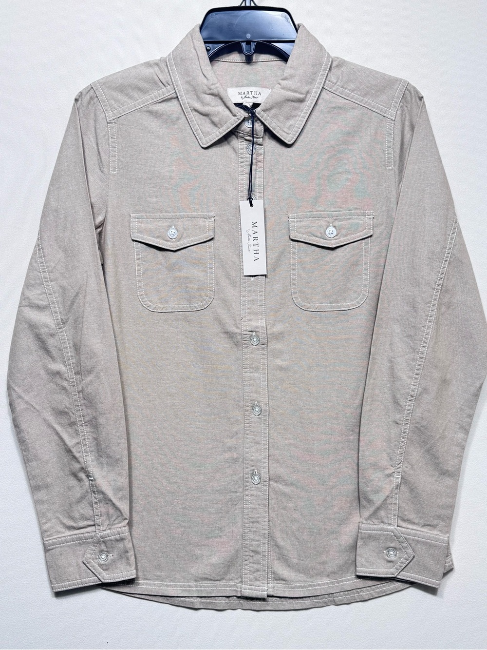 Martha Stewart The 2-pocket jean buttom-up shirt NWT size xsmall